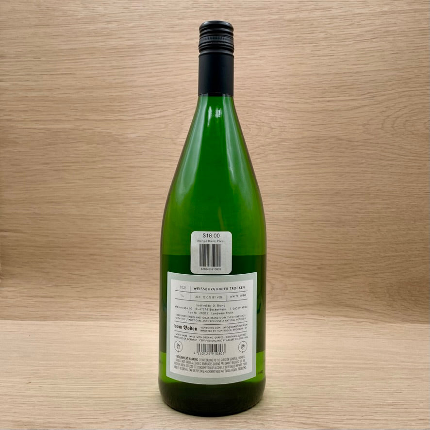 Weingut Brand, Pfalz, Germany, Weissburgunder, 2021, 1L