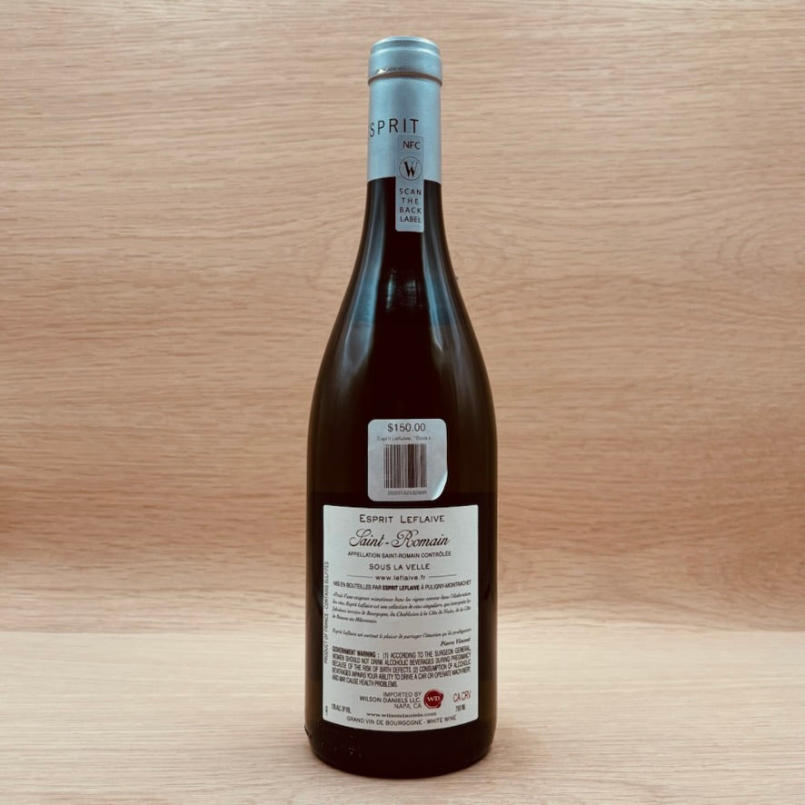 Esprit Leflaive, "Sous La Velle," Saint-Romain, France, Chardonnay, 2020