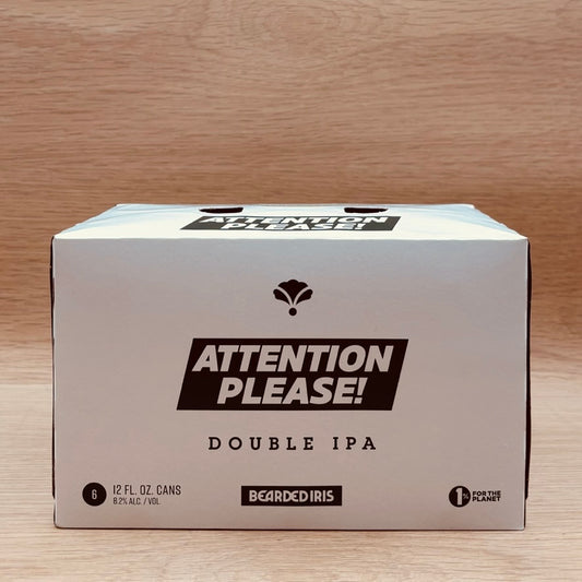 Bearded Iris, "Attention Please!," Nashville, Double IPA 6-pack