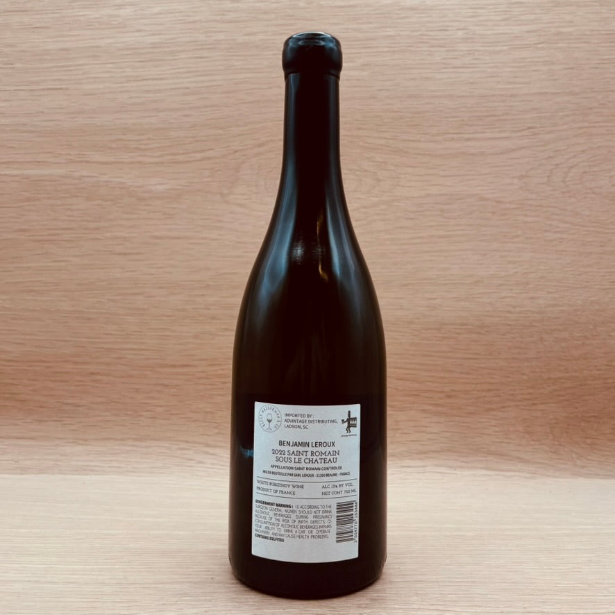 Benjamin Leroux, "Sous le Château," Saint-Romain, France, Chardonnay, 2022