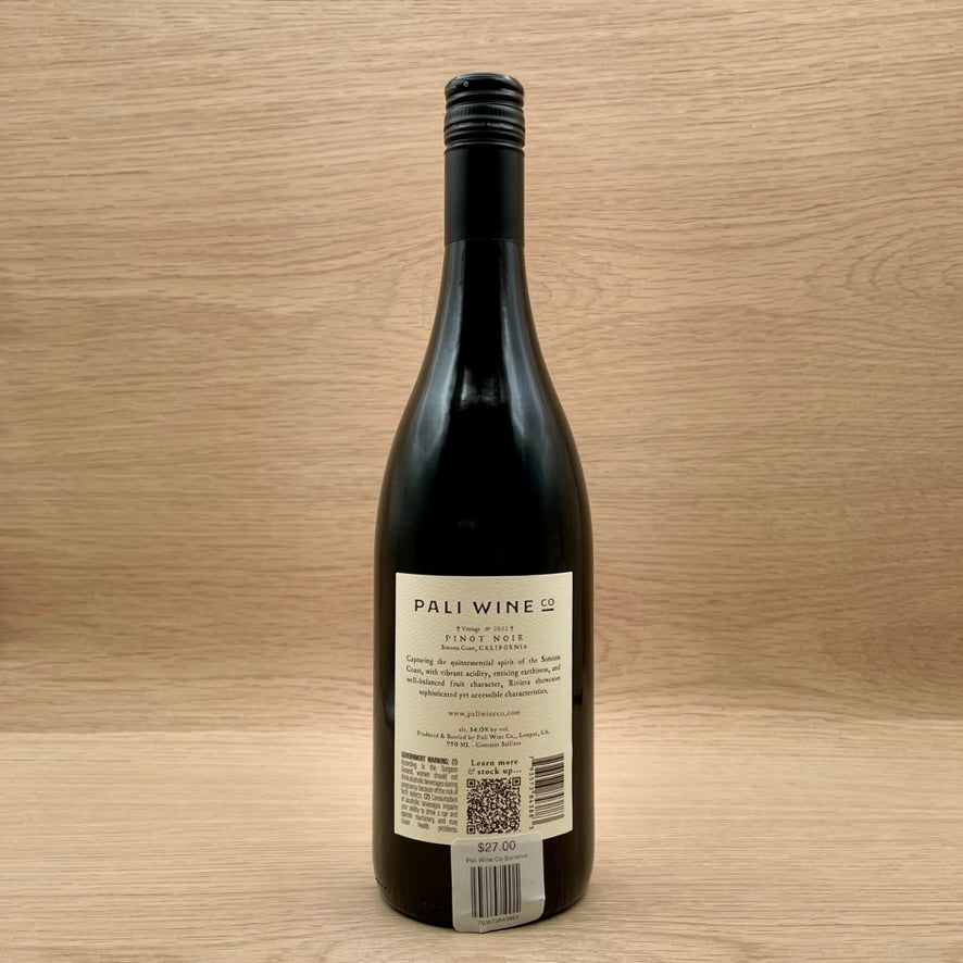 Pali Wine Co., "Riviera," Sonoma Coast, California, Pinot Noir, 2022