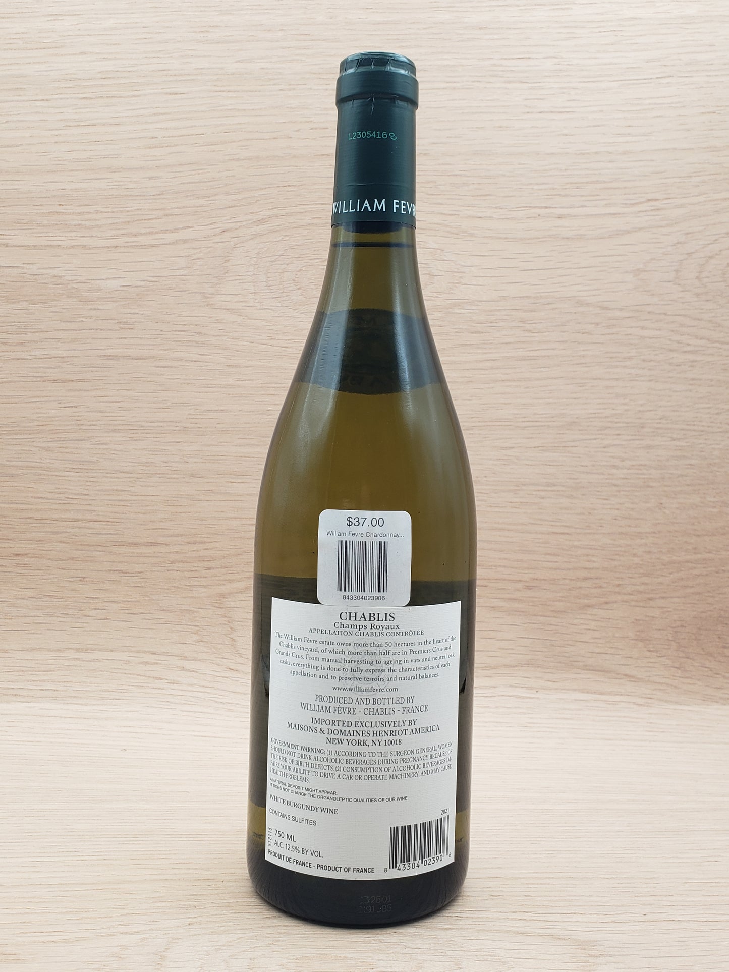 William Fevre, "Champs Royaux," Chablis, France, Chardonnay, 2021