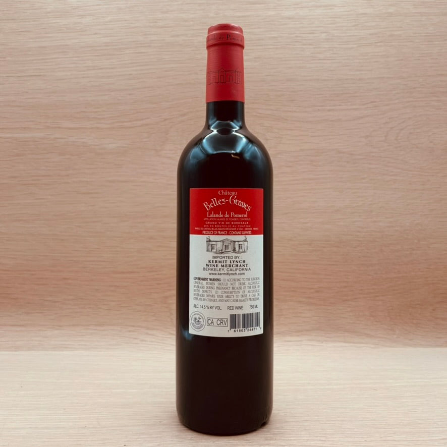 Château Belles-Graves, Laland de Pomerol, France, Merlot Blend, 2020