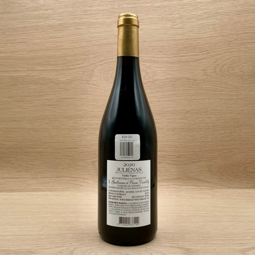 Domaine Les Gryphées, Juliénas, France, Gamay, 2020