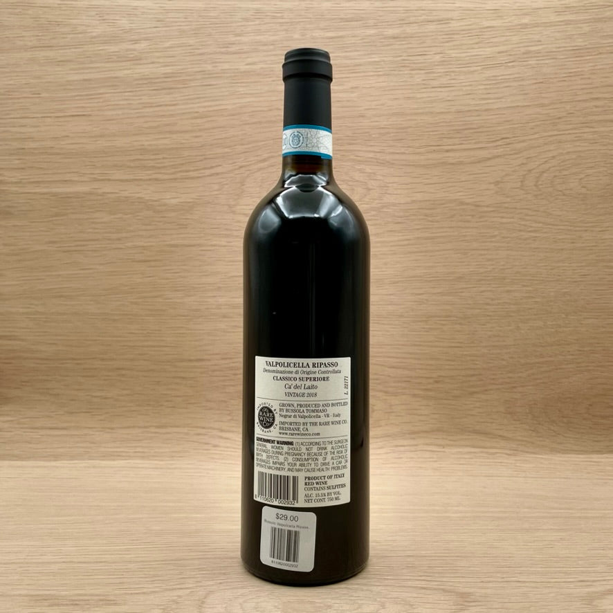 Bussola, "Ca' del Laito," Valpolicella Ripasso Classíco Superiore, Italy, Corvina blend, 2018