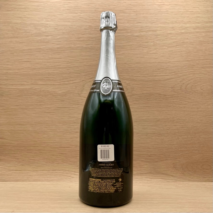 André Clouet, "Brut Nature Silver," Bouzy, Champagne, Pinot Noir, NV 1.5 liter