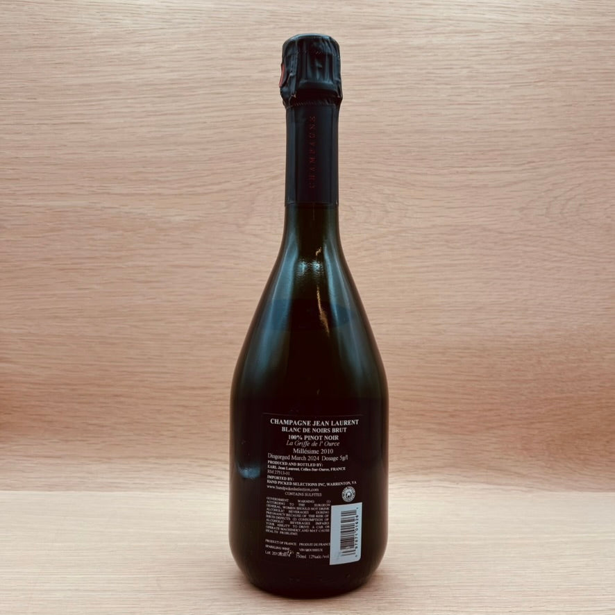 Jean Laurent, "Le Griffe de l'Ource," Champagne, France, Pinot Noir, 2010