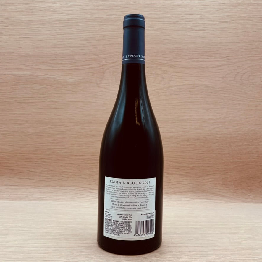 Rippon, "Emma's Block," Lake Wanaka, New Zealand, Pinot Noir, 2021