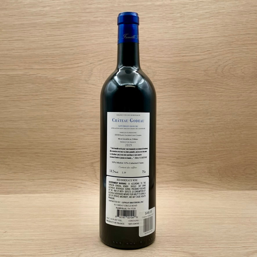 Château Godeau, Saint Émilion Grand Cru, France, Merlot blend, 2019