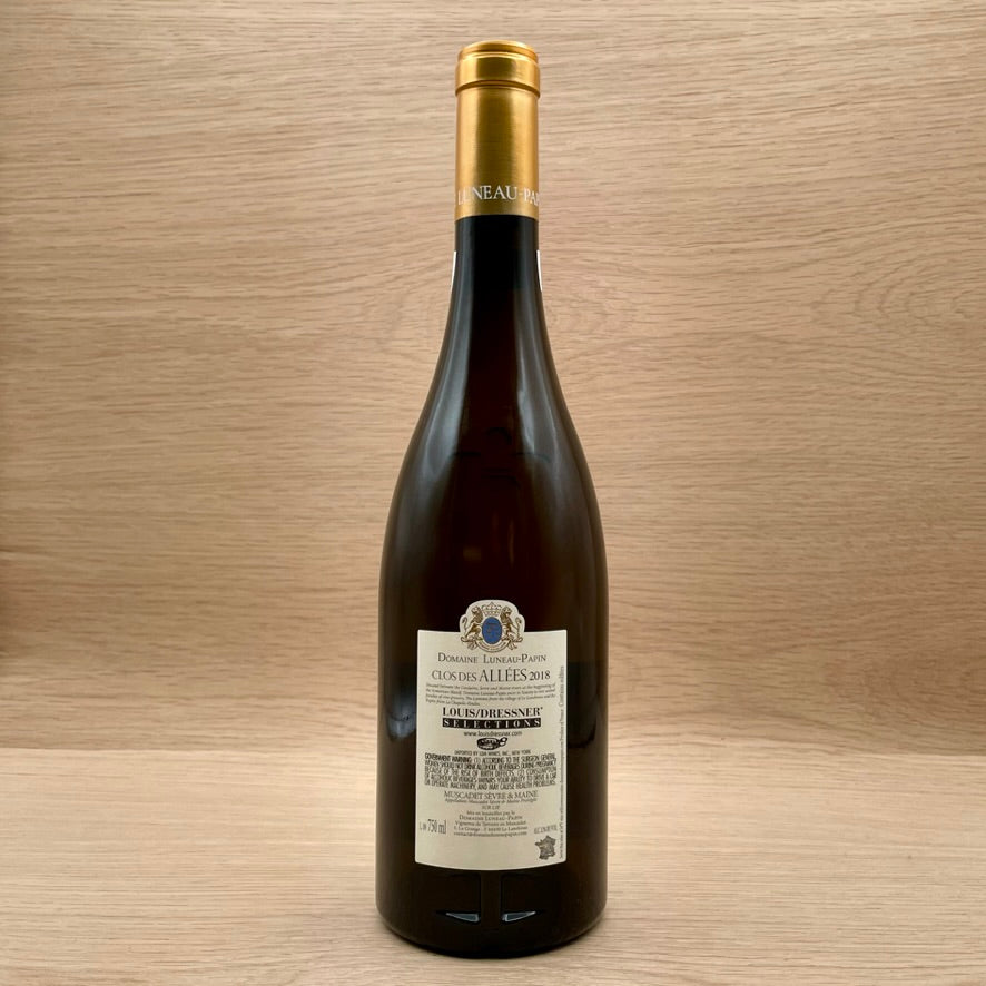 Domaine Luneau-Papin, "Clos des Allées," Muscadet Sevre & Maine Tire Sur Lie, France, Melon de Bourgogne, 2018