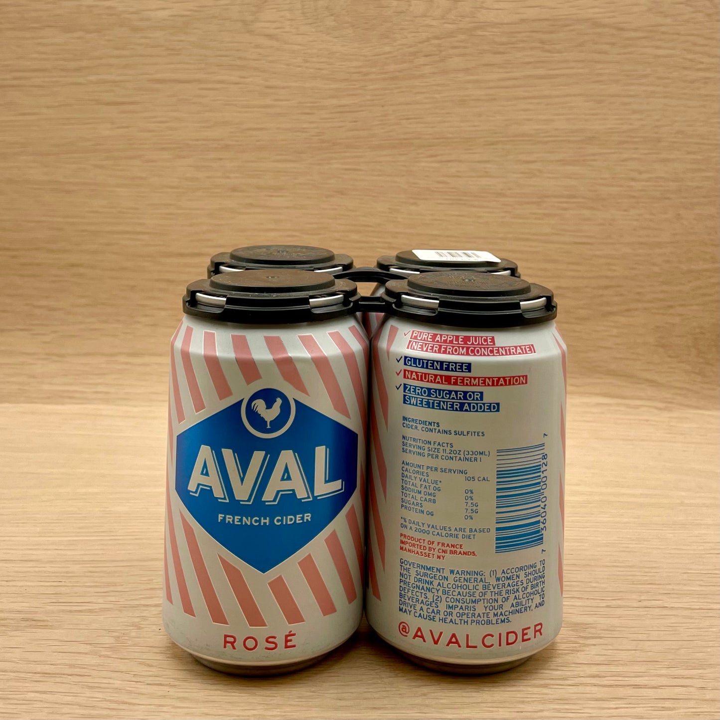 Aval, "Rose," France, Cider, 4-pack