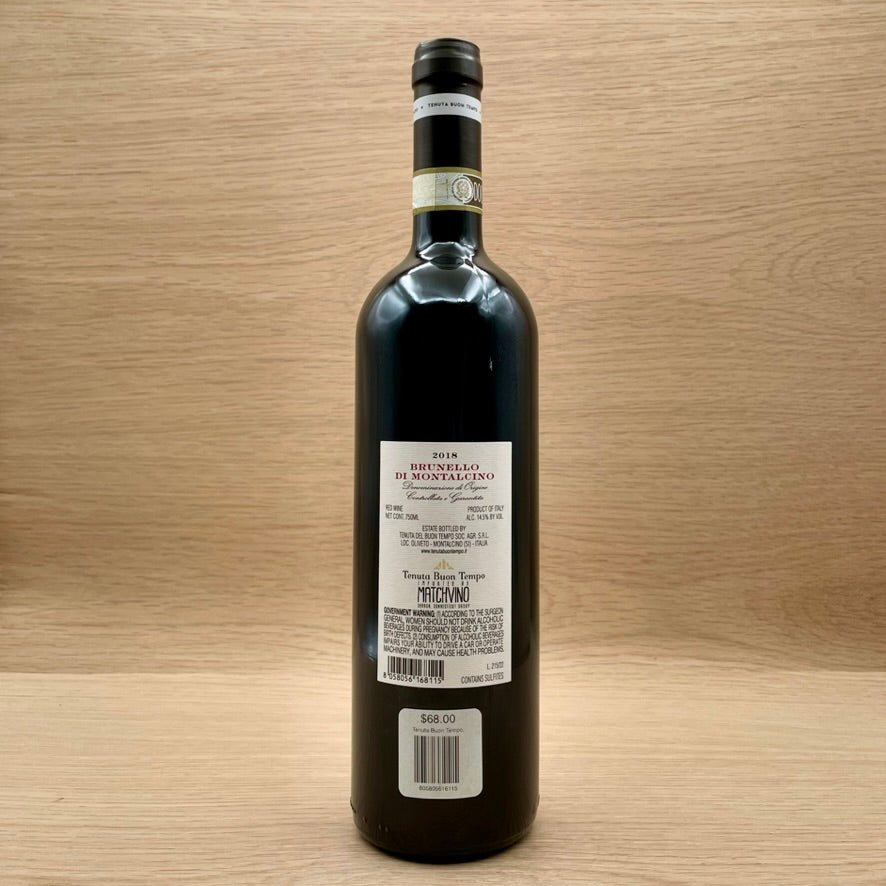 Tenuta Buon Tempo, Brunello di Montalcino, Italy, Sangiovese, 2018