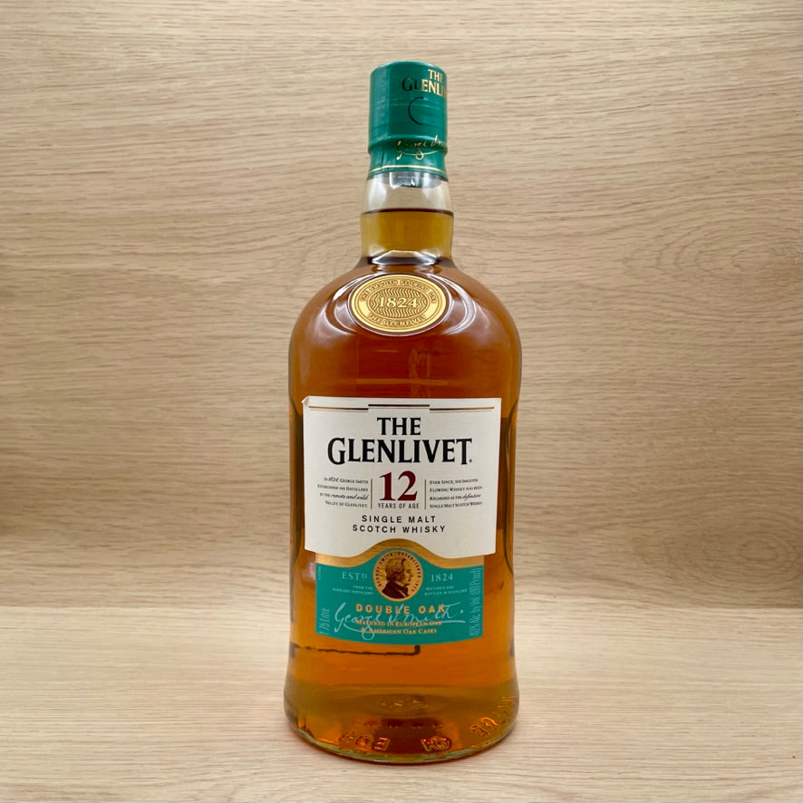 Glenlivet, "12 Year," Single Malt, 1.75L