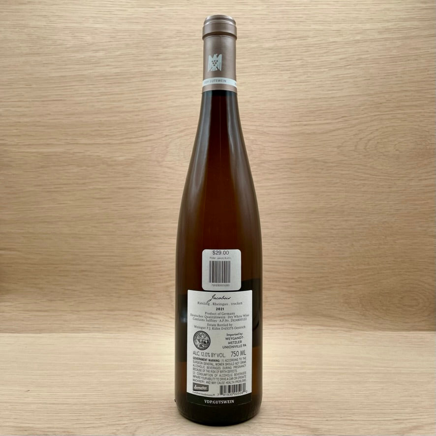 Peter Jakob Kühn, "Jacobus," Rheingau, Germany, Riesling Trocken, 2021