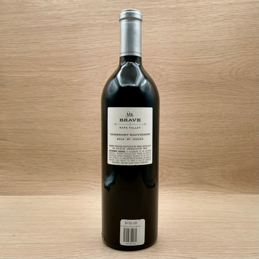 Mount Brave, Mt. Veeder, California, Cabernet Sauvignon, 2019