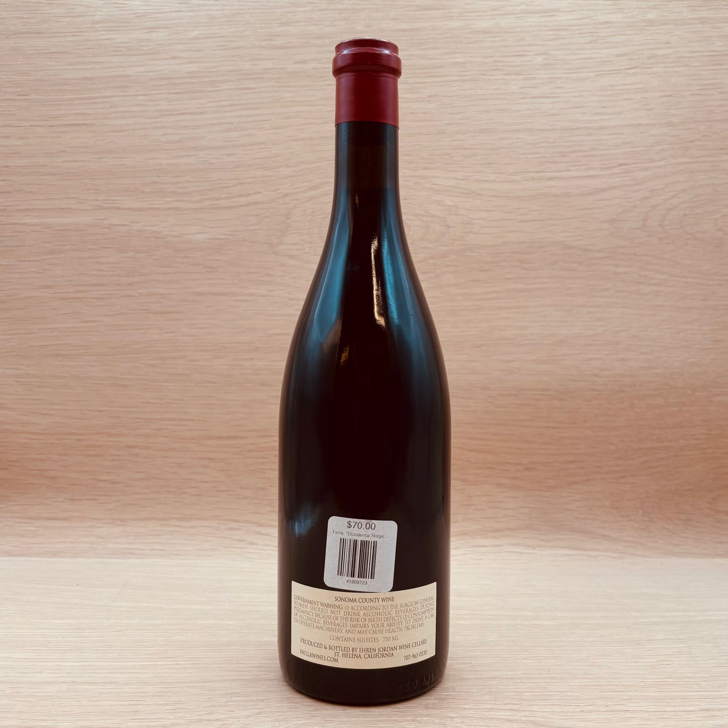 Failla, "Occidental Ridge," Sonoma Coast, California, Pinot Noir, 2022