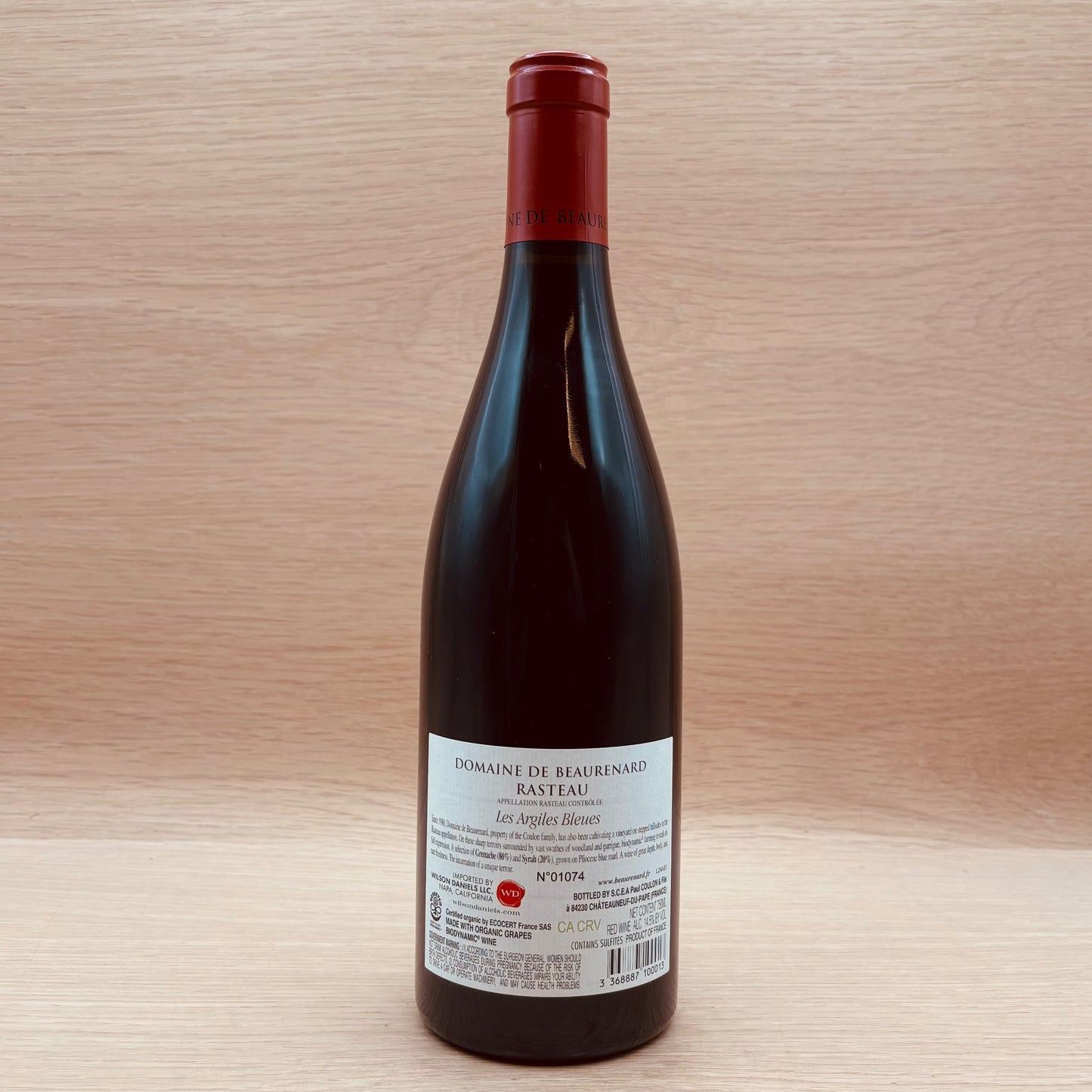 Domaine de Beaurenard, "Les Argiles Bleues," Rasteau, France, Grenache Blend, 2022