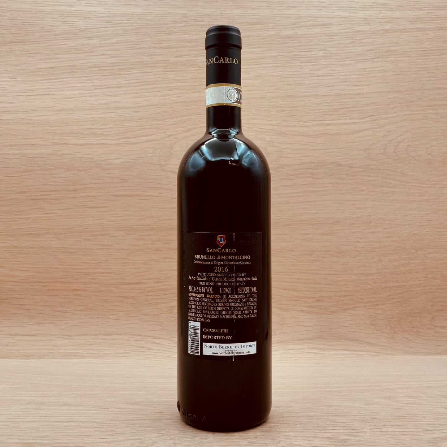 San Carlo, Brunello di Montalcino, Italy, Sangiovese, 2016