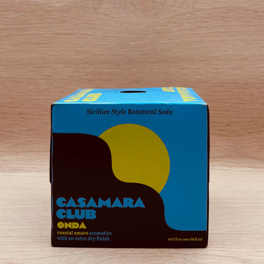 Casamara Club, "Onda," Lemon Amaro Soda, 4 pack Cans