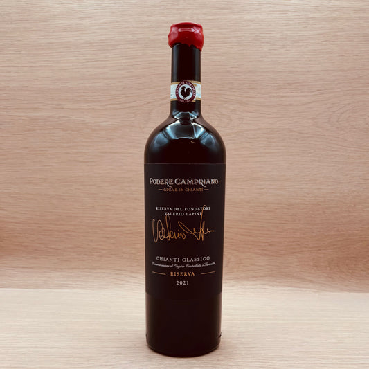 Podere Campriano, "Fondatore," Chianti Classico Riserva, Italy, Sangiovese, 2021