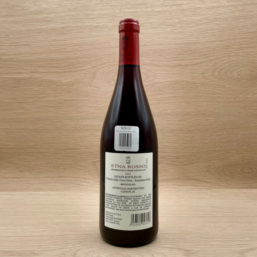 Terre Nere, Etna Rosso, Sicily, Italy, Nerello Mascalese, 2022