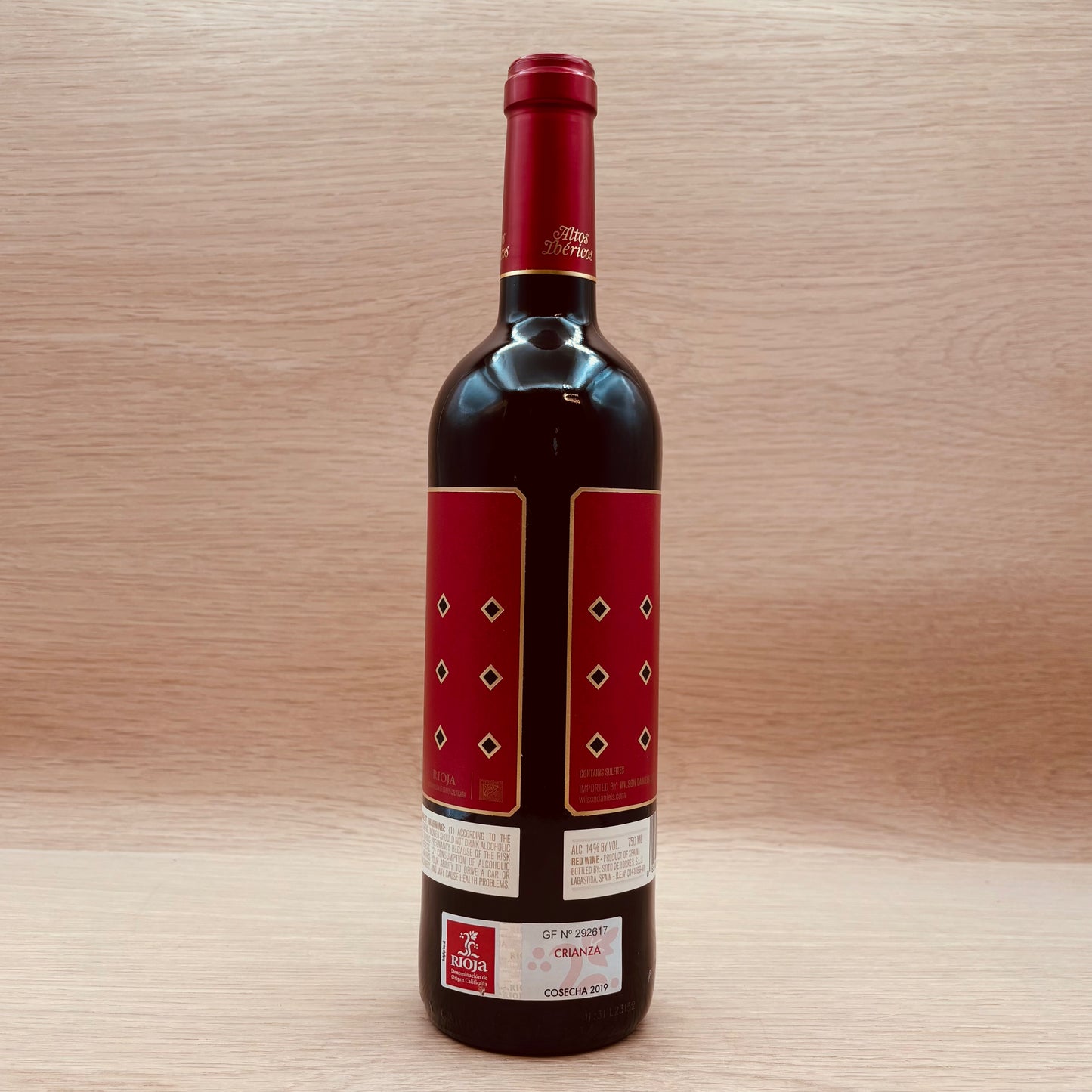 Torres Ibéricos, Rioja, Crianza, Tempranillo, 2019