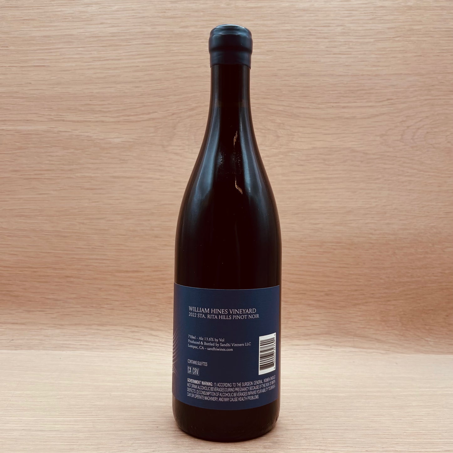 Sandhi, "William Hines Vineyard," Sta. Rita Hills, California, Pinot Noir, 2022