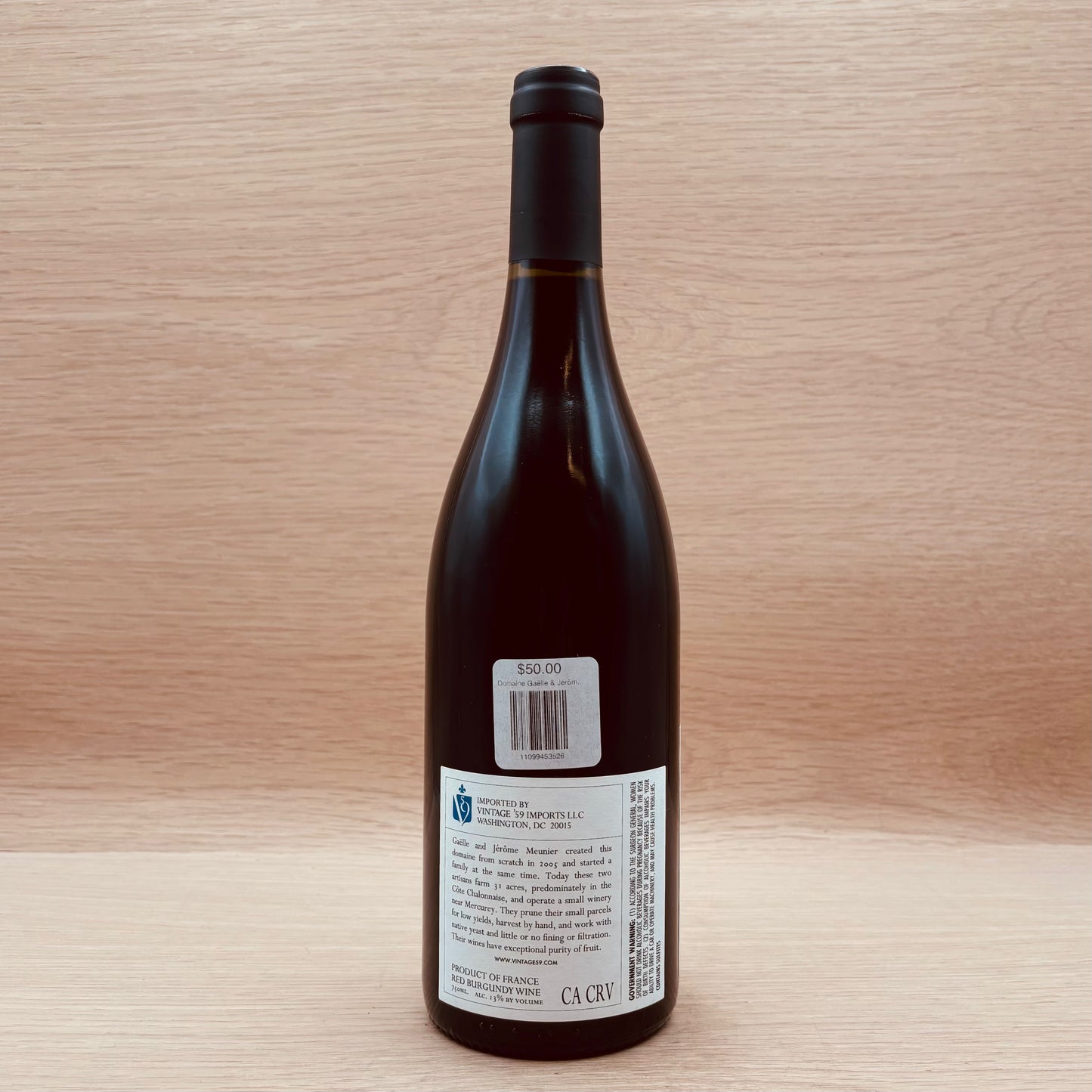 Domaine Gaëlle & Jérôme Meunier, Mercurey, France, Pinot Noir, 2023