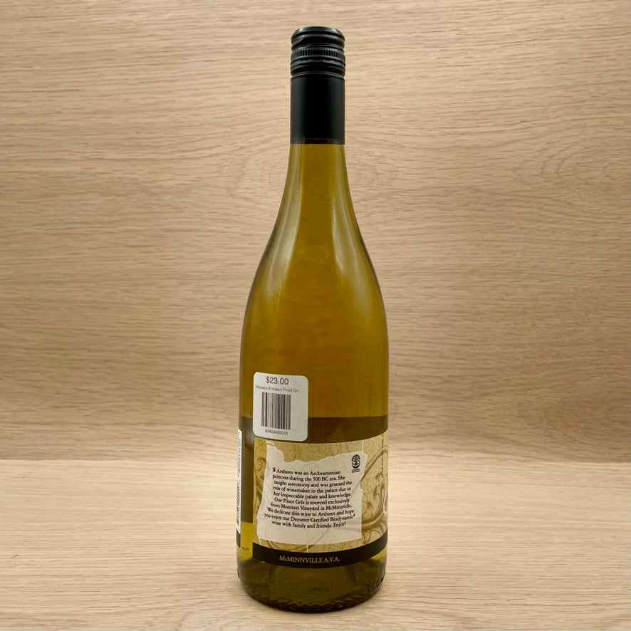 Maysara, "Arsheen," McMinnville, Oregon, Pinot Gris, 2022