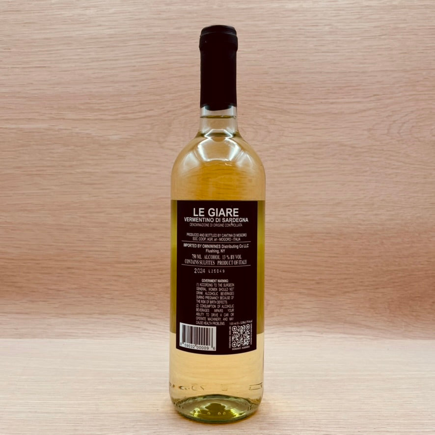 Cantina di Mogoro, "Le Giare," Sardegna, Italy, Vermentino, 2024