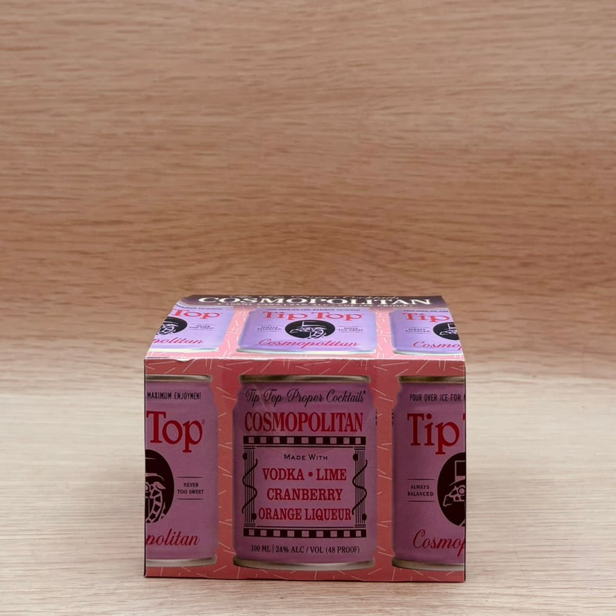 Tip Top, Cosmopolitan, Canned Cocktail, 4 pack