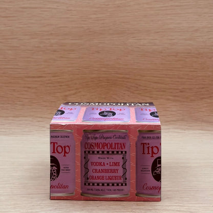 Tip Top, Cosmopolitan, Canned Cocktail, 4 pack
