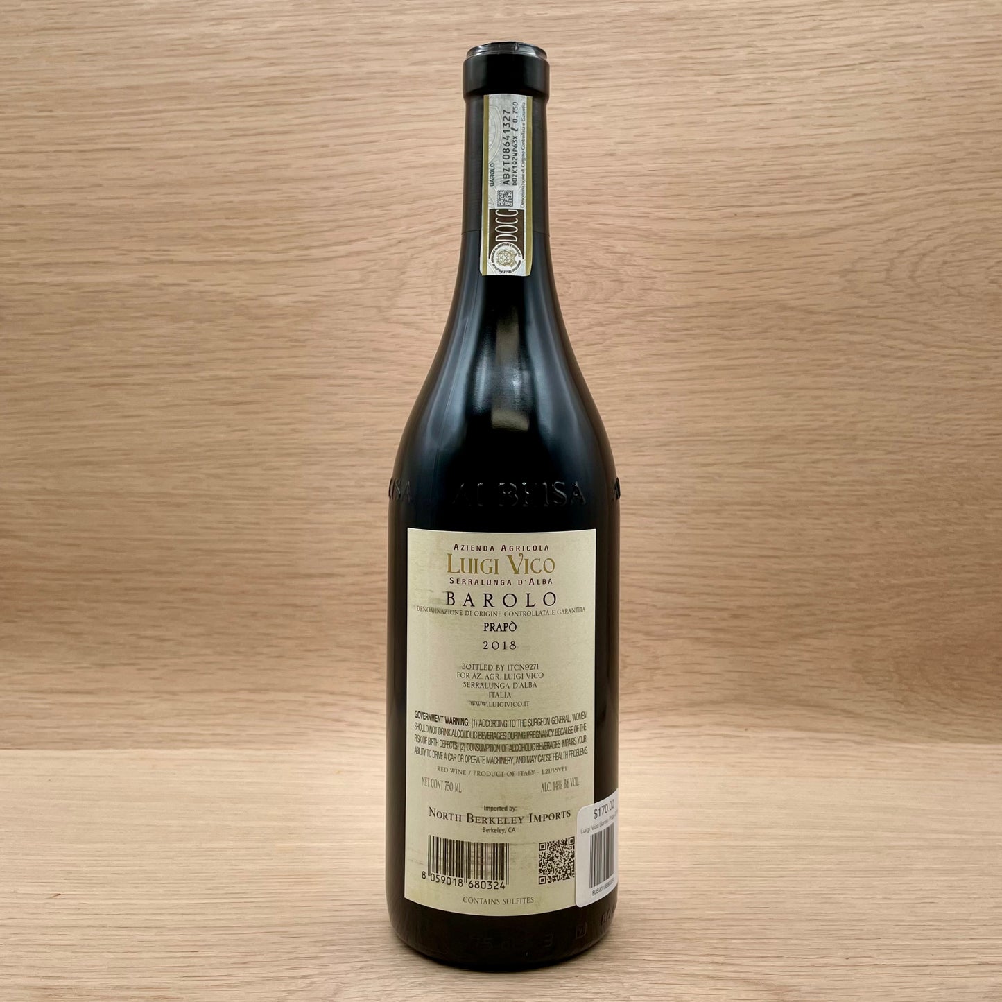 Luigi Vico, Prapo, Barolo, Italy, Nebbiolo, 2018