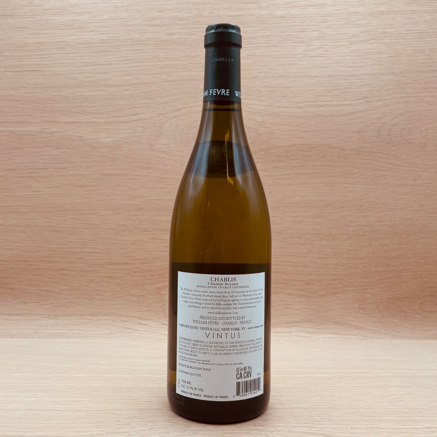 William Fevre, "Champs Royaux," Chablis, France, Chardonnay, 2022