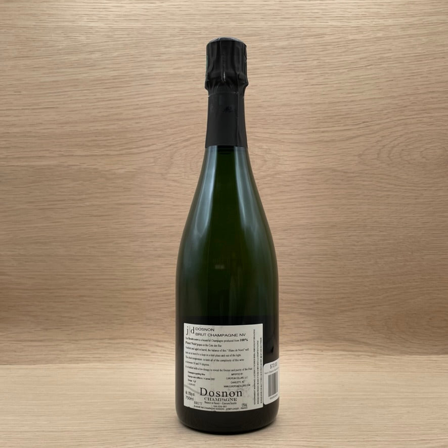 Dosnon Champagne, "Recolte Noire," Cote des Bar, France, Pinot Noir, NV