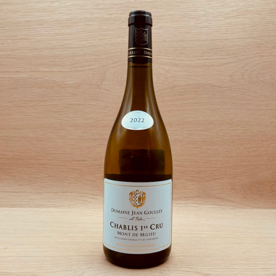 Domaine Jean Goulley, "Mont De Milieu," Chablis 1er Cru, France, Chardonnay 2022