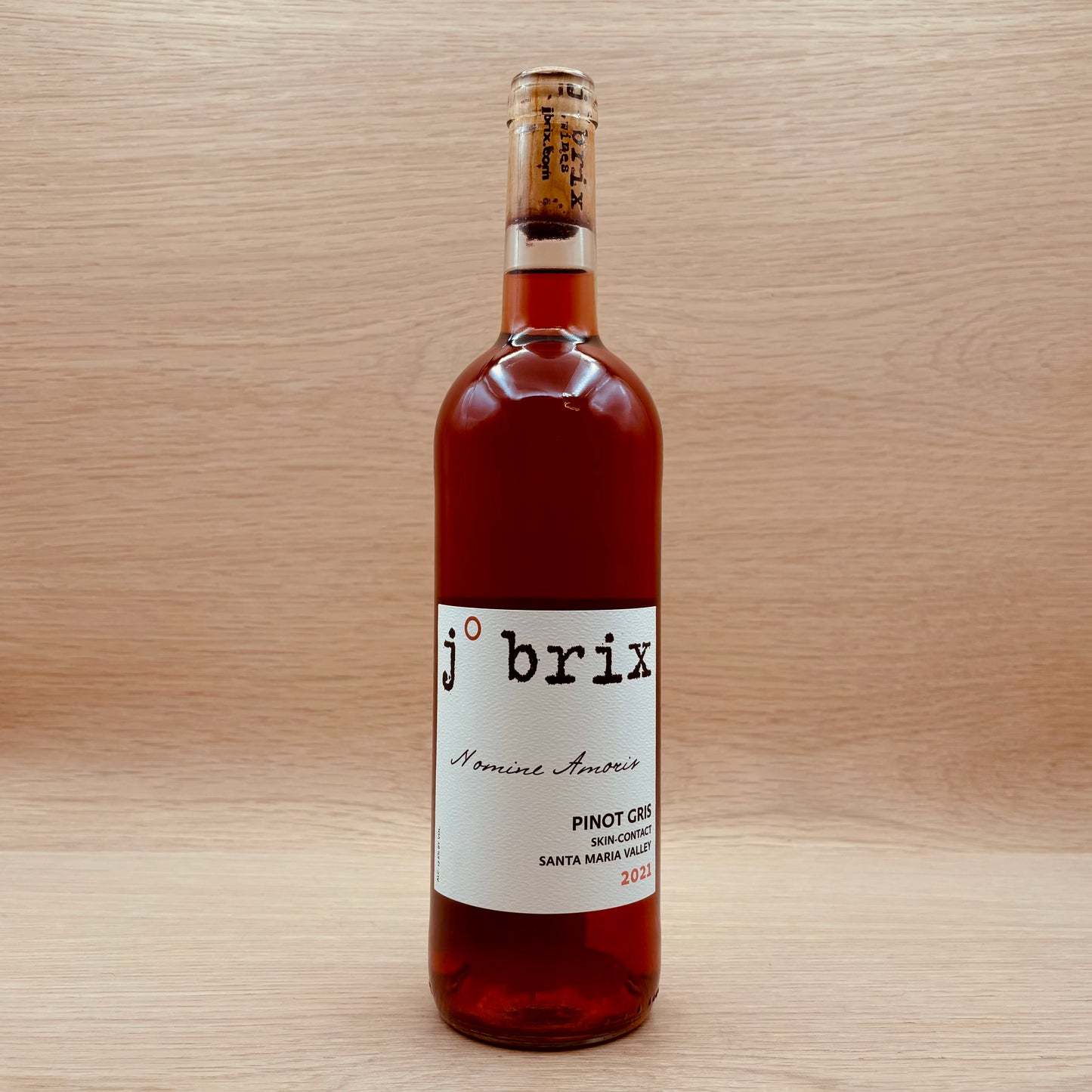 J Brix, "Nomine Amoris," Santa Maria Valley, California, Pinot Gris, 2021