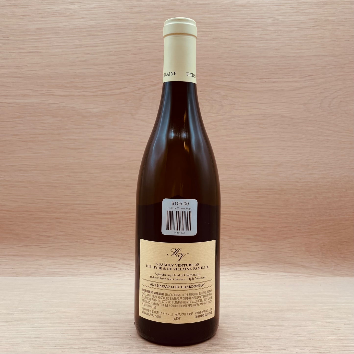 Hyde de Villaine, Napa Valley, California, Chardonnay, 2022