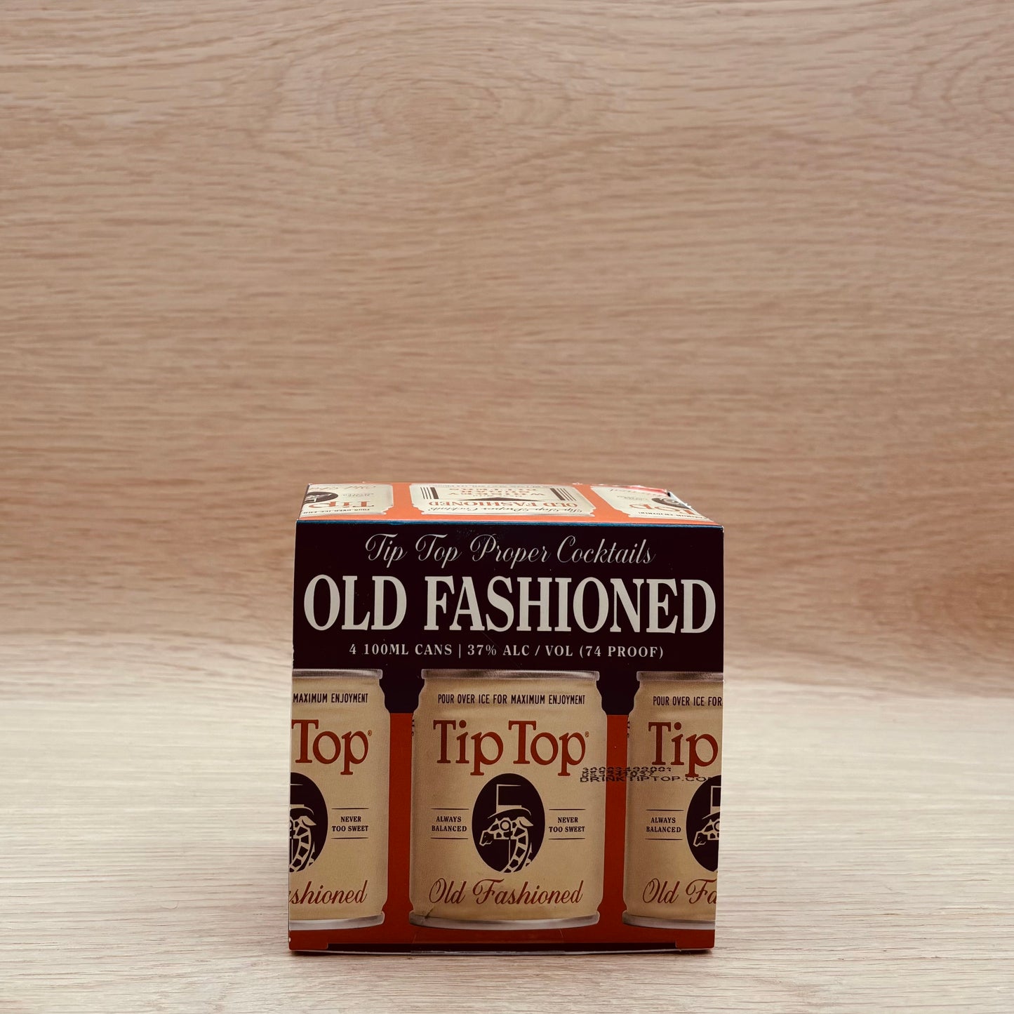 Tip Top, Old Fashioned, Canned Cocktail, 4 pack