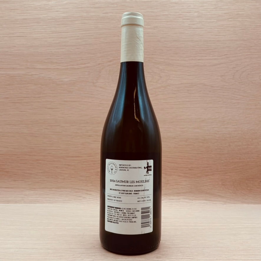 Chai de la Dive, "Les Moulins Blanc," Saumur, France, Chenin Blanc, 2024