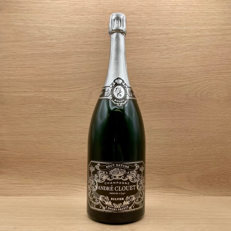 André Clouet, "Brut Nature Silver," Bouzy, Champagne, Pinot Noir, NV 1.5 liter