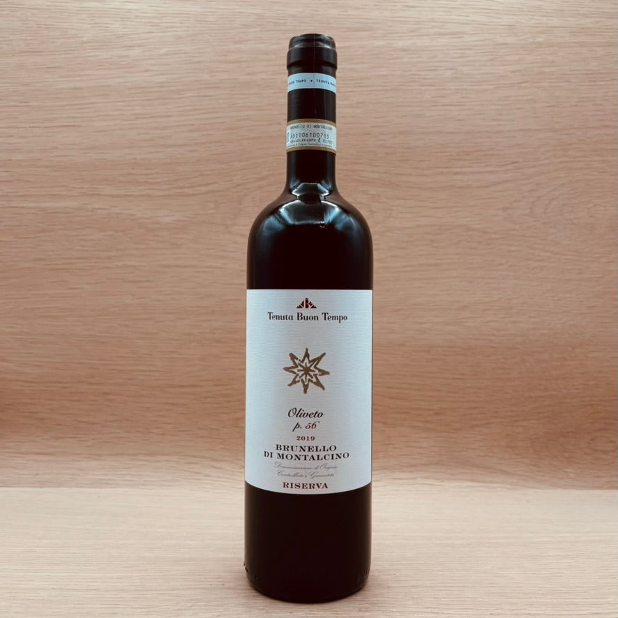 Tenuta Buon Tempo, "Oliveto P.56," Brunello di Montalcino Riserva, Italy, Sangiovese, 2019 1.5L