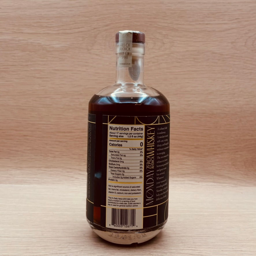 Monday, Zero-Alcohol Whiskey
