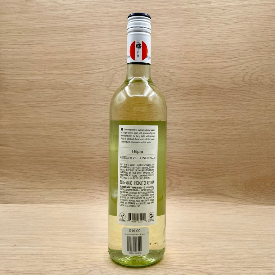 Höpler, Burgenland, Austria, Grüner Veltliner, 2022