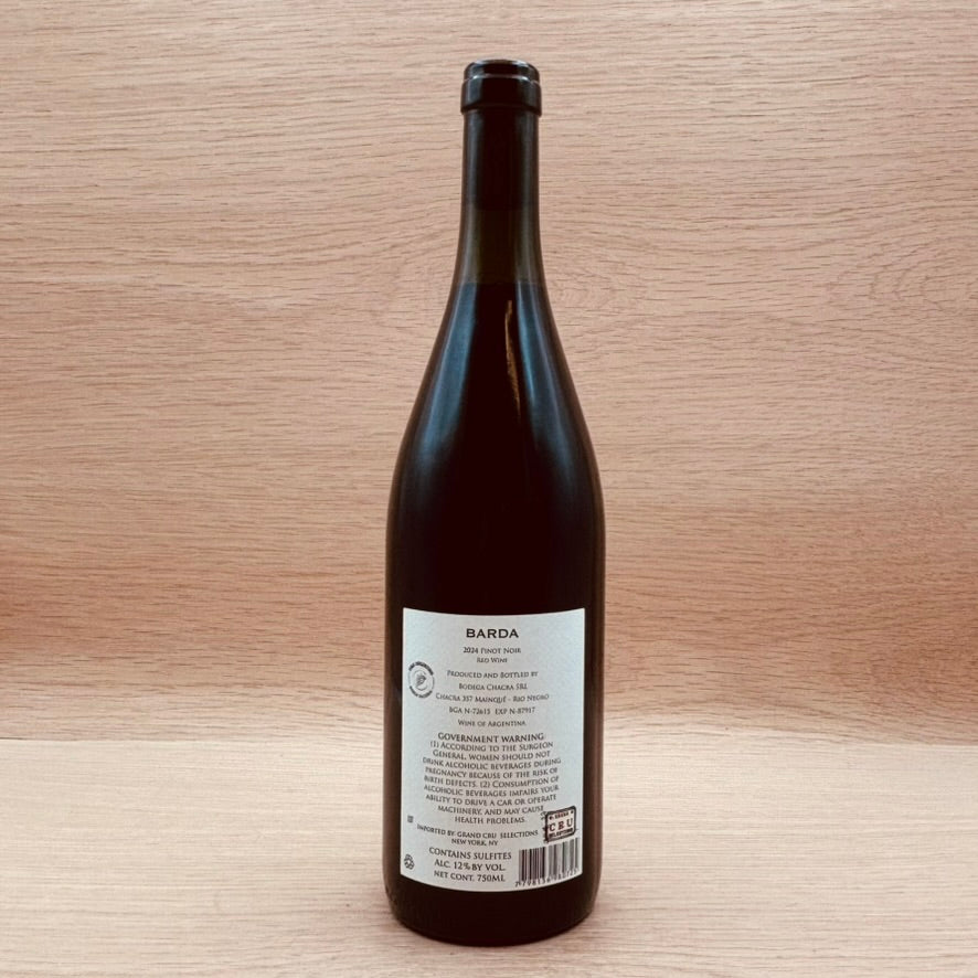 Bodega Chacra, "Barda," Patagonia, Argentina, Pinot Noir, 2024