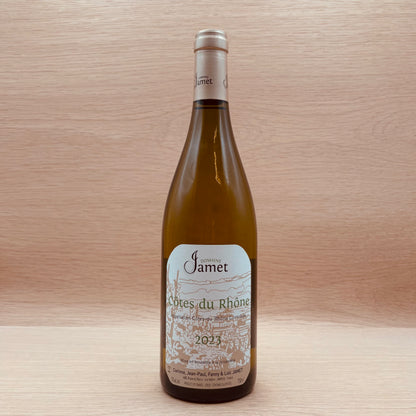 Domaine Jamet, "Blanc," Côtes du Rhône, France, Marsanne Blend, 2023