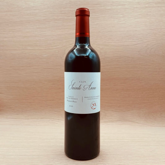 Marie & Sylvie Courselle, "Clos Sainte Anne," Cadillac, France, Merlot Blend, 2019