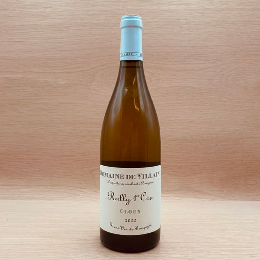 Domaine de Villaine, "Cloux," Rully 1er Cru, France, Chardonnay, 2022