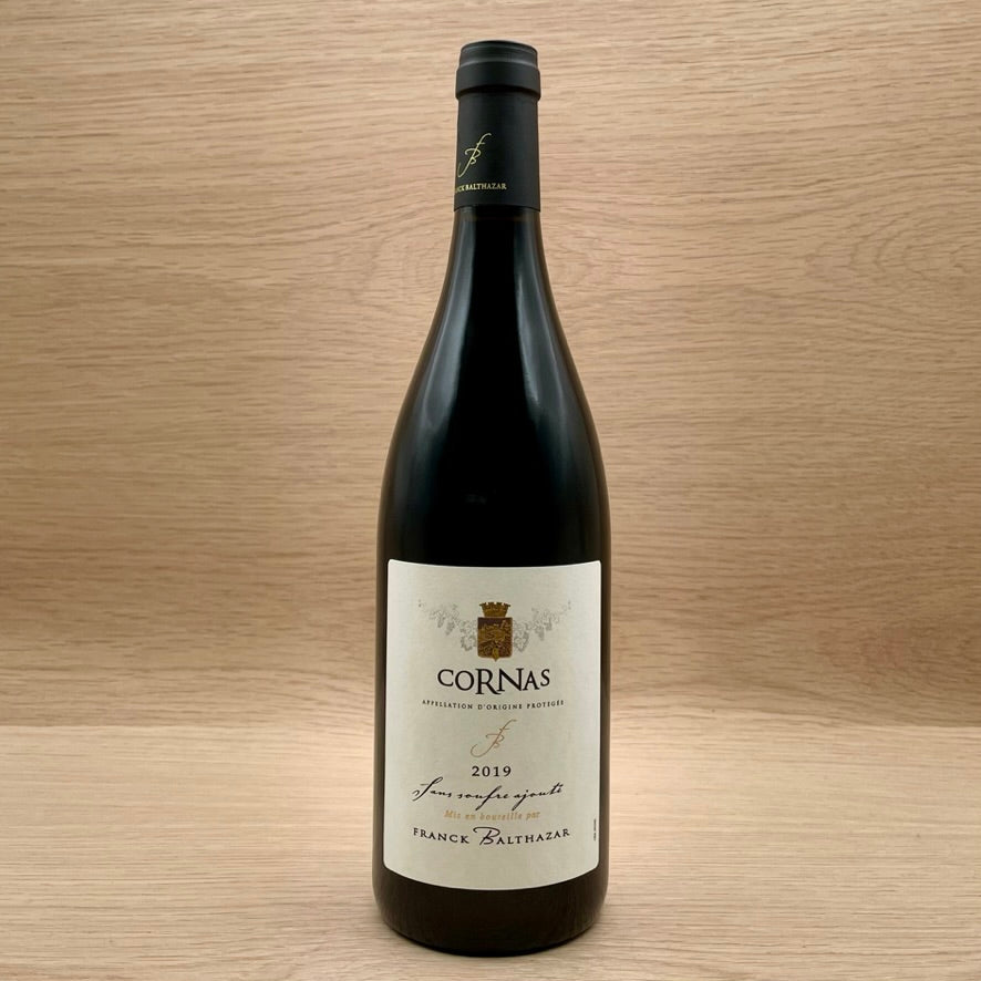 Franck Balthazar, "Sans Soufre," Cornas, France, Syrah, 2019