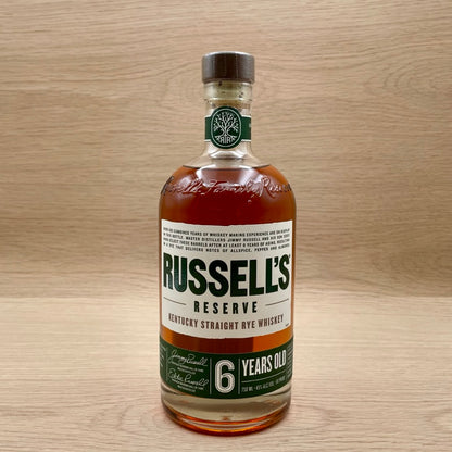 Russell's Reserve, "6 Year," Kentucky Straight Rye Whiskey